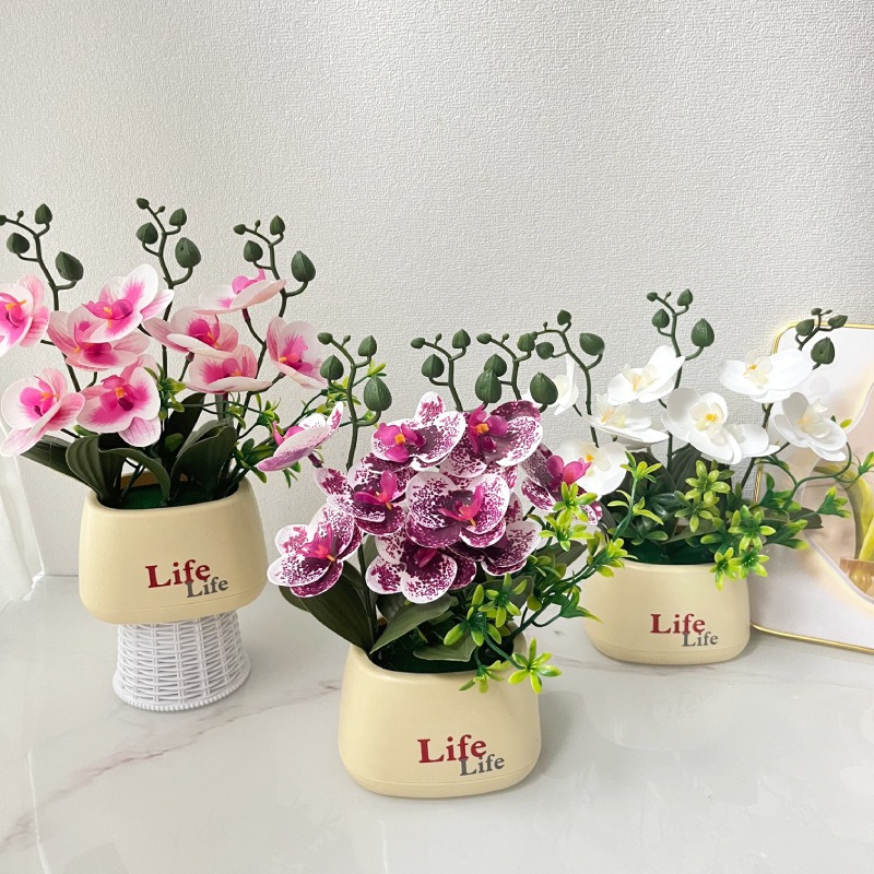 Orchid Potting Mix - Zarif İskandinav Tarzı Lüks Simülasyon Orkidesi