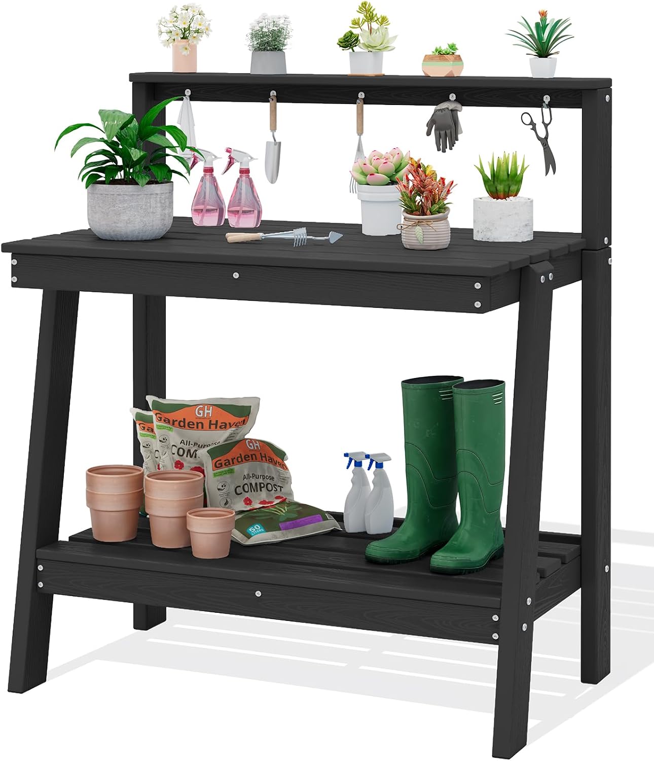 Gardening Tools Uses - 3 Katmanlı Açık Hava Bahçe Saksı