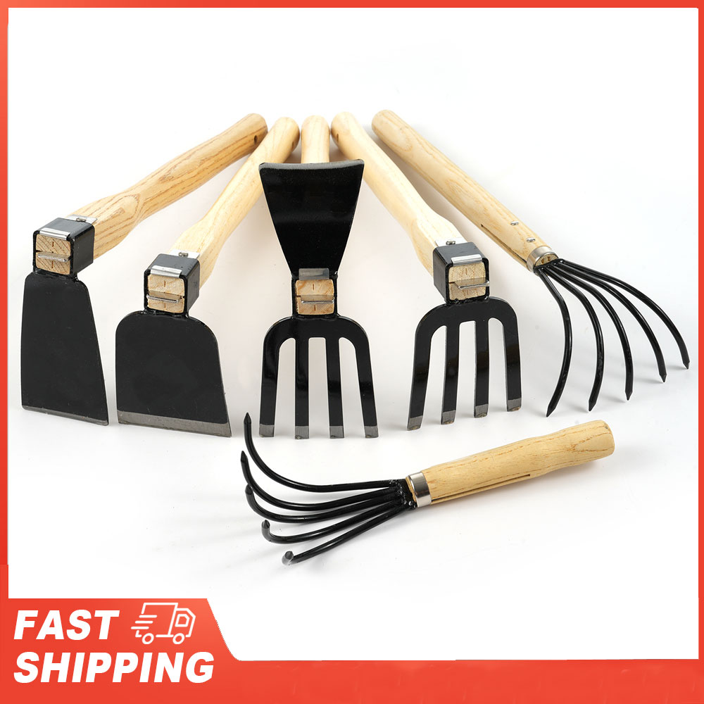 Gardening Tools On Sale - Ahşap Saplı 5 Kollu Tırmık, Bahçe