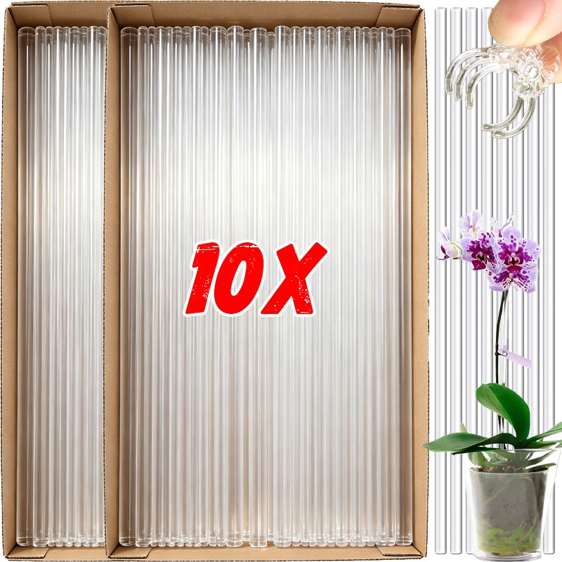 Orchid Potting Mix - Yeniden Kullanılabilir Şeffaf Çiçek Destek Çubuğu