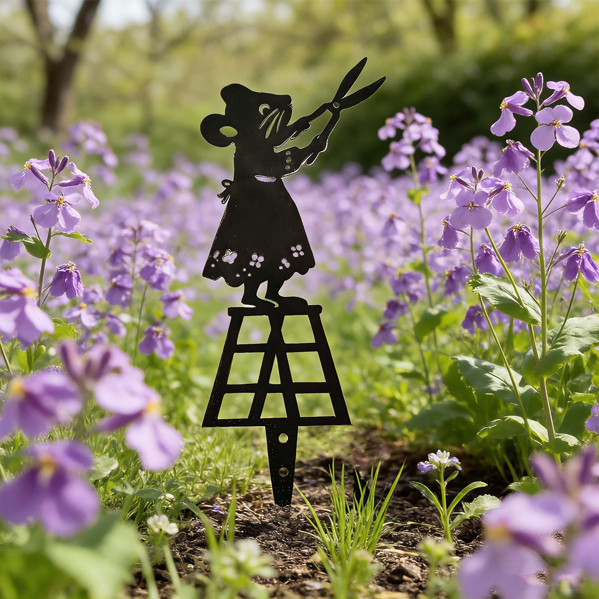 Siyah Siluet Çizgili Metal Bah - Essential Gardening Tools incelemesi ve fiyatı